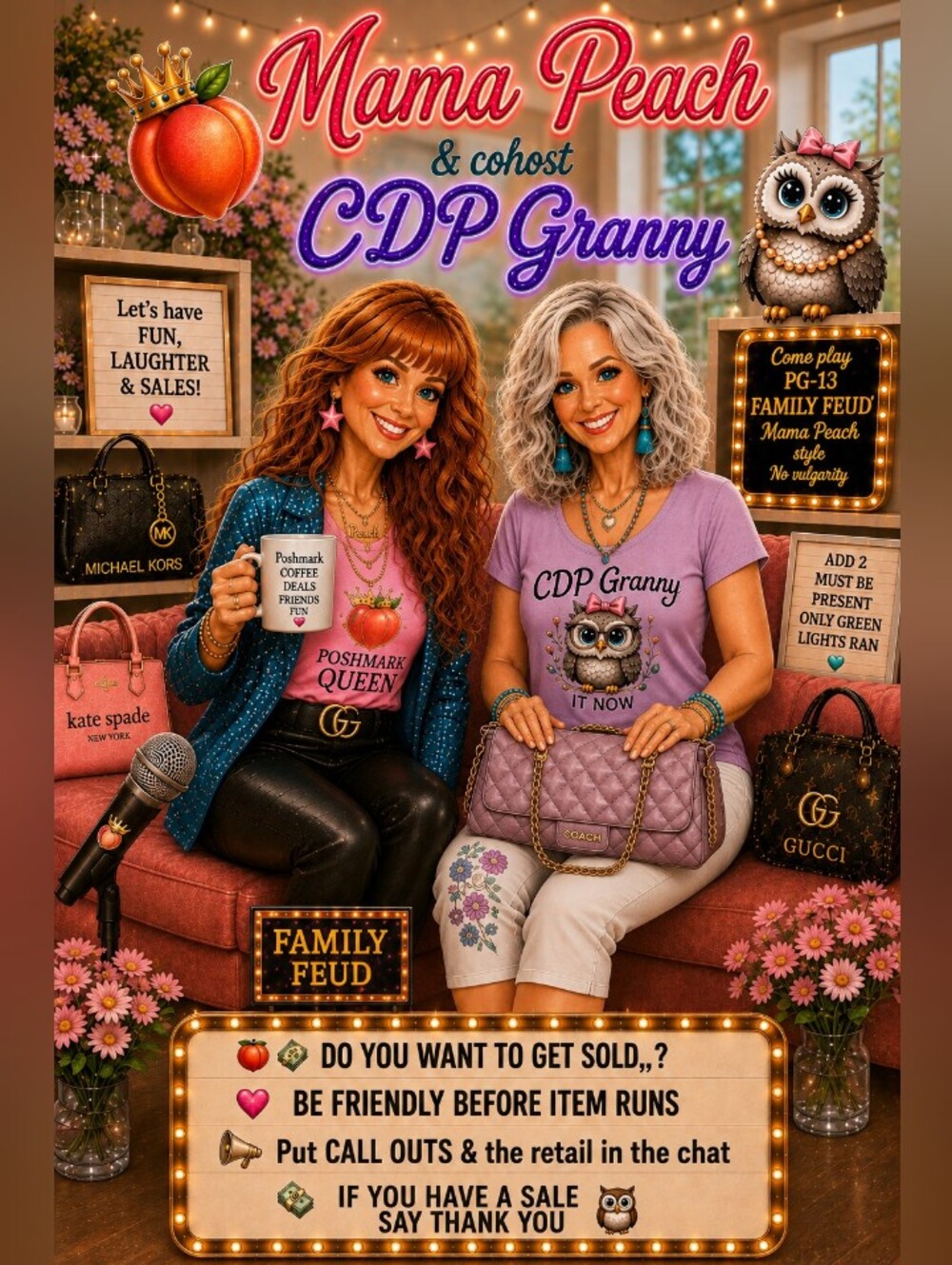 🍑💸Mama & CDP granny Colabn' 🦉No Theme share show💸🚫Clothes🚫👠MUST🐝 Present